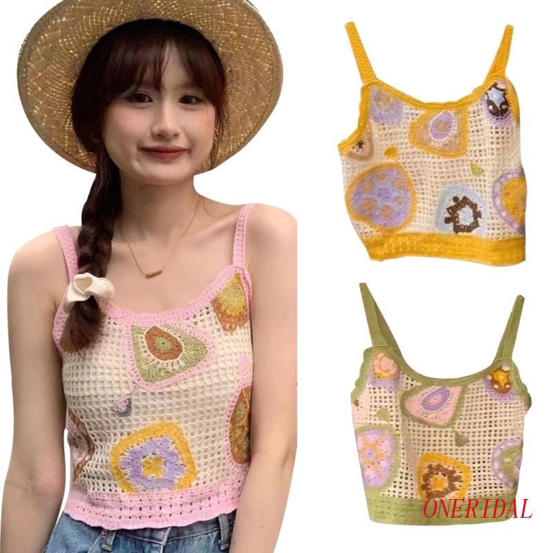 Áo Tank Top Không Tay Thêu Tay Nhiều Màu Thời Trang Mùa Hè Dành Cho Nữ