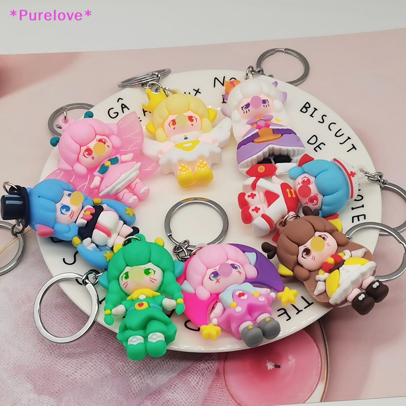 Móc Khóa Hình Búp Bê Yêu Tinh Đáng Yêu Bằng PVC Mới