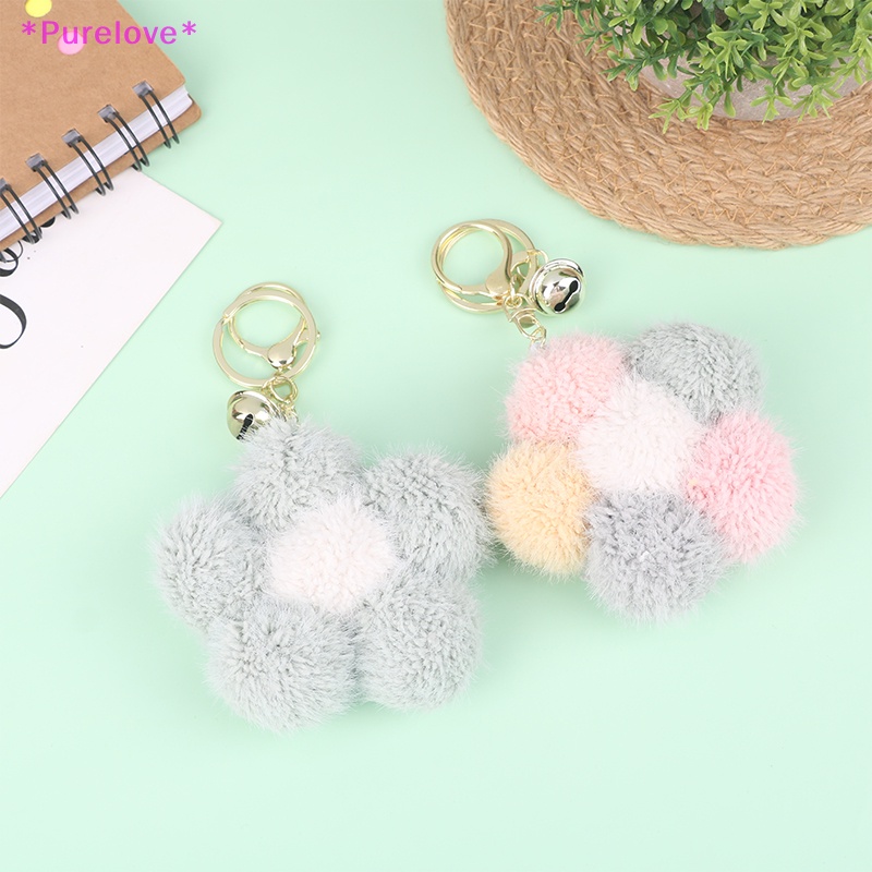 Móc Khóa Bông Hoa Mềm Mại Đáng Yêu Mới