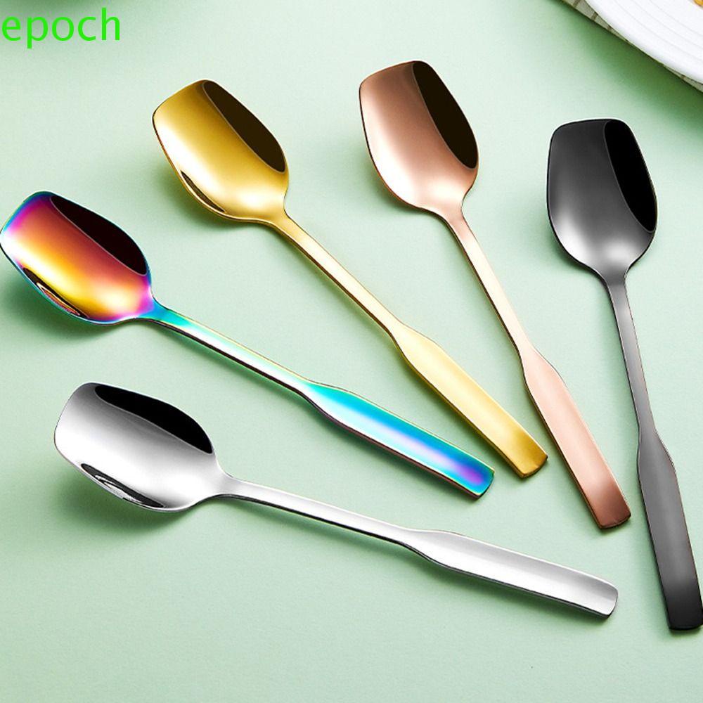 Epoch Muỗng Múc Kem / Cà Phê Tay Cầm Dài Bằng Thép Không Gỉ Tiện Dụng