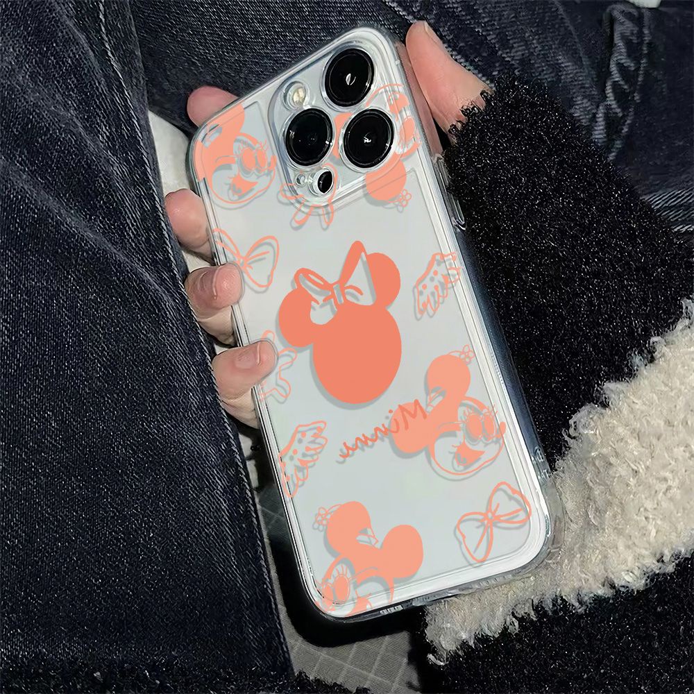 ✅Ốp Điện Thoại Dẻo Họa Tiết Hoạt Hình Minnie Dễ Thương Chống Sốc Cho Iphone13 6In 78 11iPhone12 plus Apple 14pro 0OXS