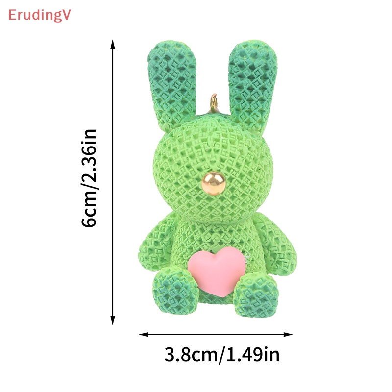 [ErudingV] 1 Móc Khóa / Móc Khóa / Búp Bê Thỏ Tình Yêu DIY Để Bàn Trang Trí [Mới]