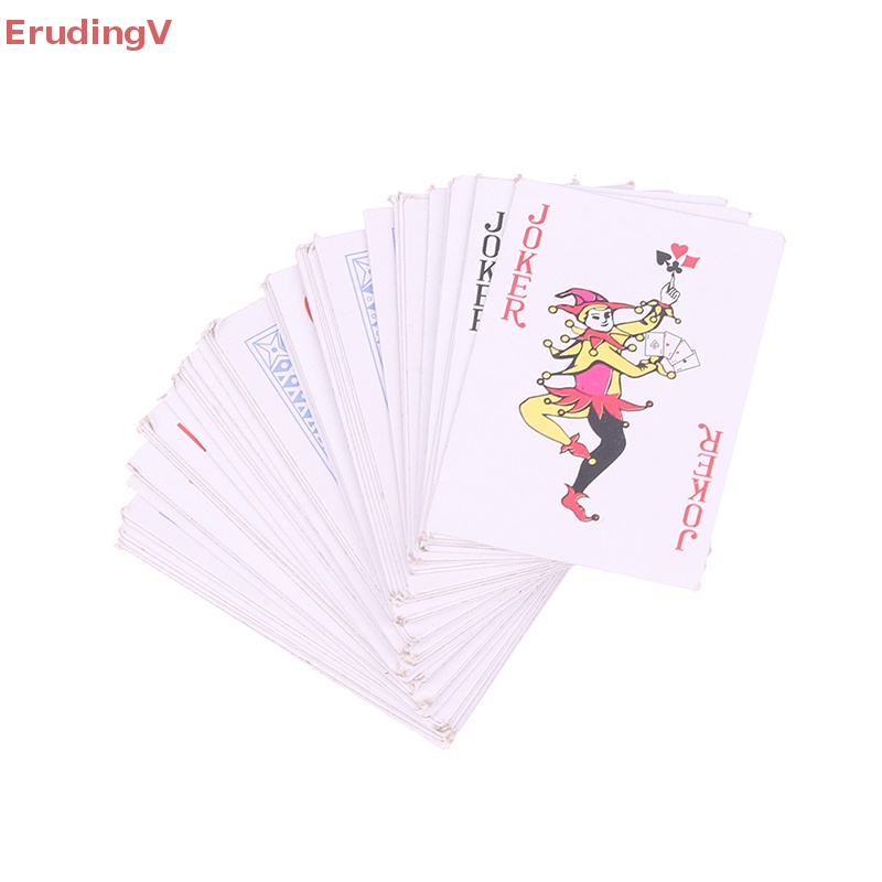 [ErudingV] Móc Khóa Mini Hình Lá Bài Poker Sáng Tạo Vui Nhộn Cho Nam Và Nữ [Mới]
