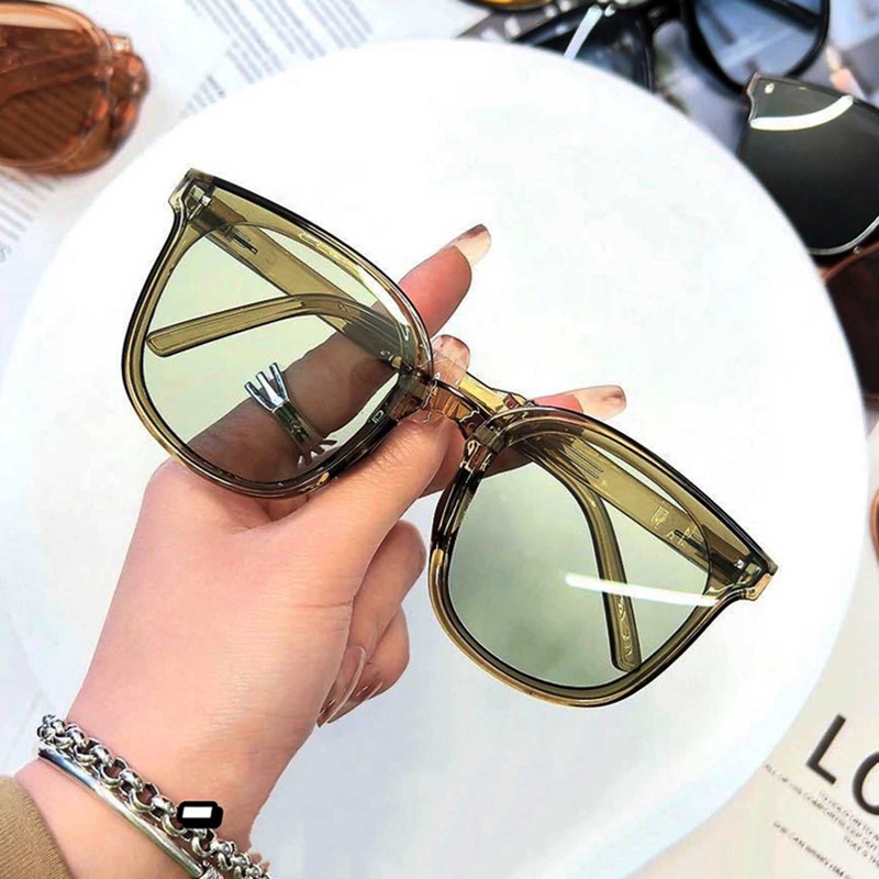 Ygt Kính Mát Gọng Vuông Nhiều Màu Sắc Chống Tia UV400 Nhỏ Gọn Thời Trang Unisex