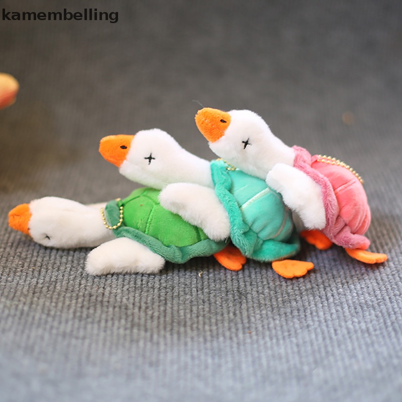 Kamembelling Móc Khóa Hình Chú Ngỗng Nhồi Bông Màu Trắng Dễ Thương