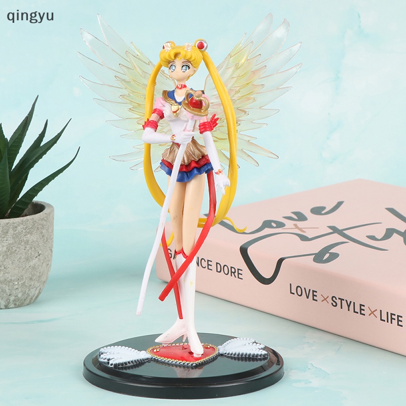 1 Mô Hình Đồ Chơi Nhân Vật Hoạt Hình Thủy Thủ Mặt Trăng Bằng PVC 18cm