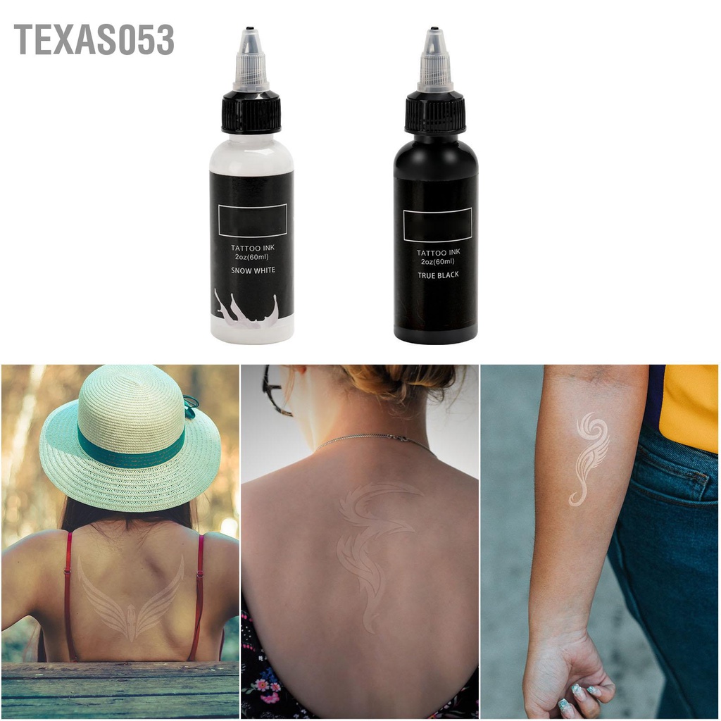 Texas053 Mực xăm sắc tố 60ml Dễ dàng tô màu An toàn Sắc tuyệt vời Nguồn cung cấp hình lâu dài