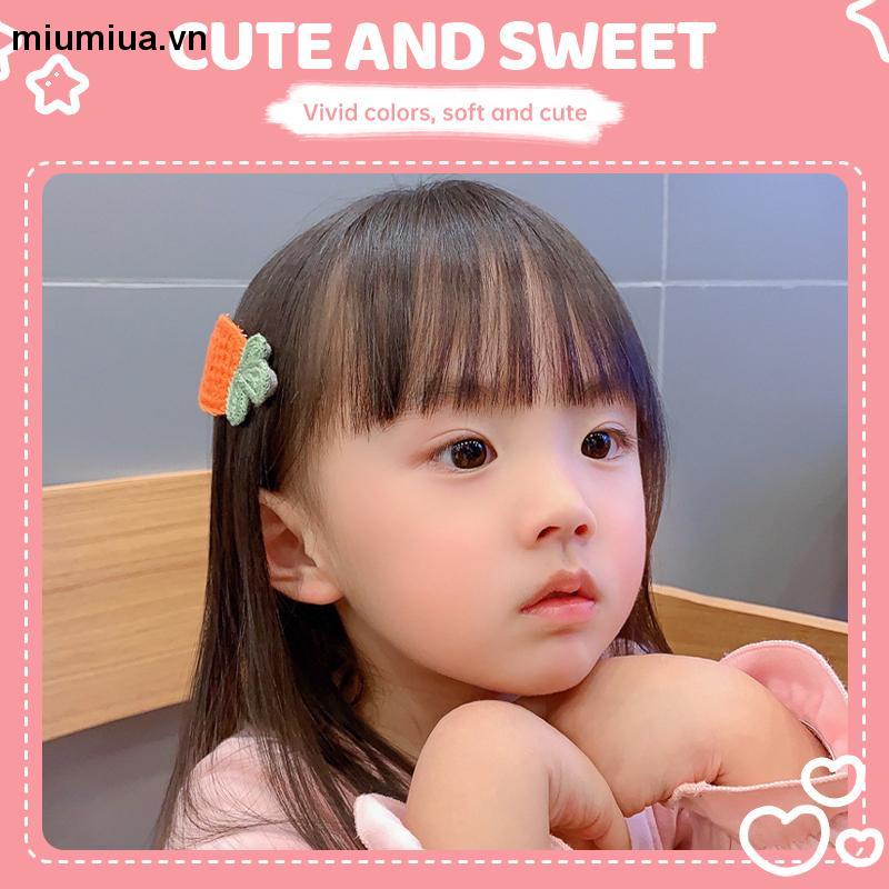 miumiuaBộ Kẹp Tóc Đính Nơ Họa Tiết Hoạt Hình Phong Cách Hàn Quốc Cho Bé Gái