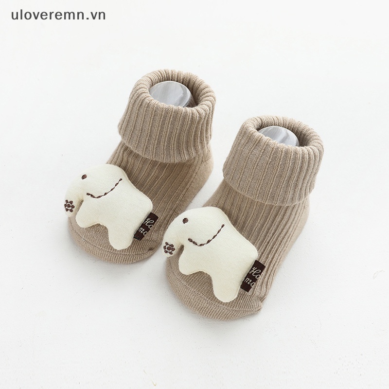 Vớ Giữ Ấm Chống Trượt In Hoạt Hình 3D Thời Trang Xuân Thu Cho Bé