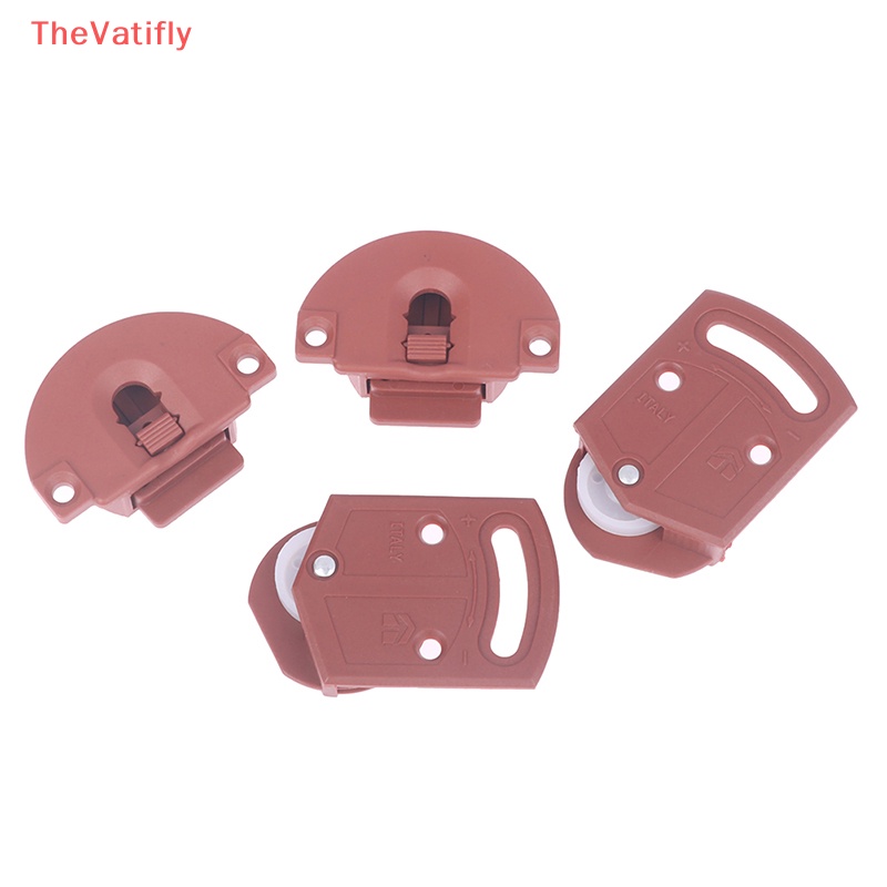 Bộ 2 Cặp Bánh Xe Ròng Rọc Đơn Bằng ABS Phong Cách Cổ Điển Cho Nội Thất Tủ Và Tủ Chén