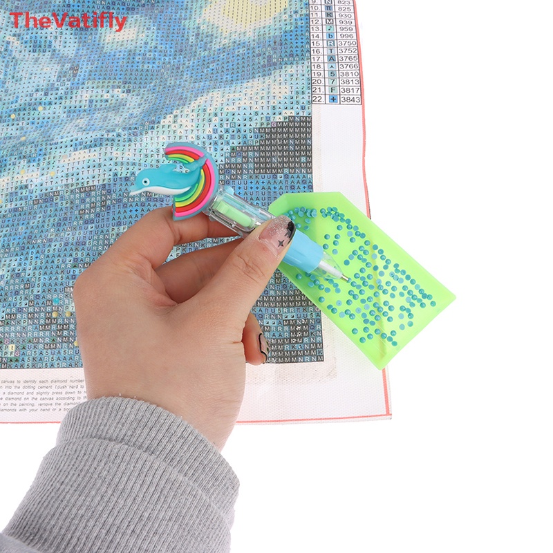 1 Chiếc Bút Khoan Vuông / Tròn / Tròn Làm Tranh Đính Đá