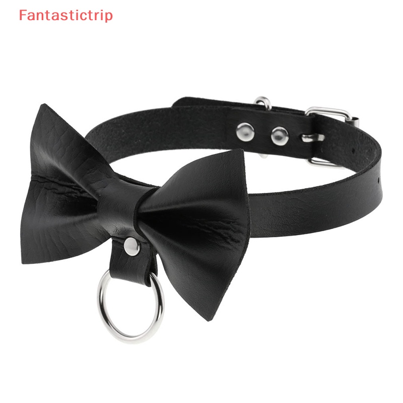 [Fantastictrip] Vòng Cổ Choker Da Phong Cách Punk Gothic Bằng Kim Loại Hàng Mới