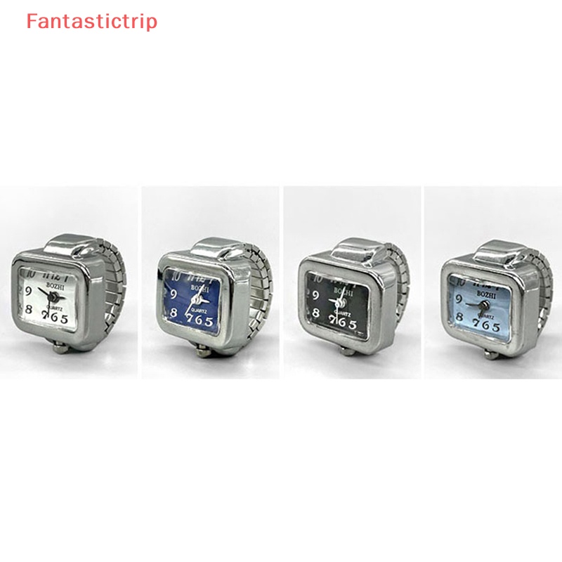 [Fantastictrip] Nhẫn Đồng Hồ Co Giãn Phong Cách Punk Hip hop Cá Tính Cho Cặp Đôi