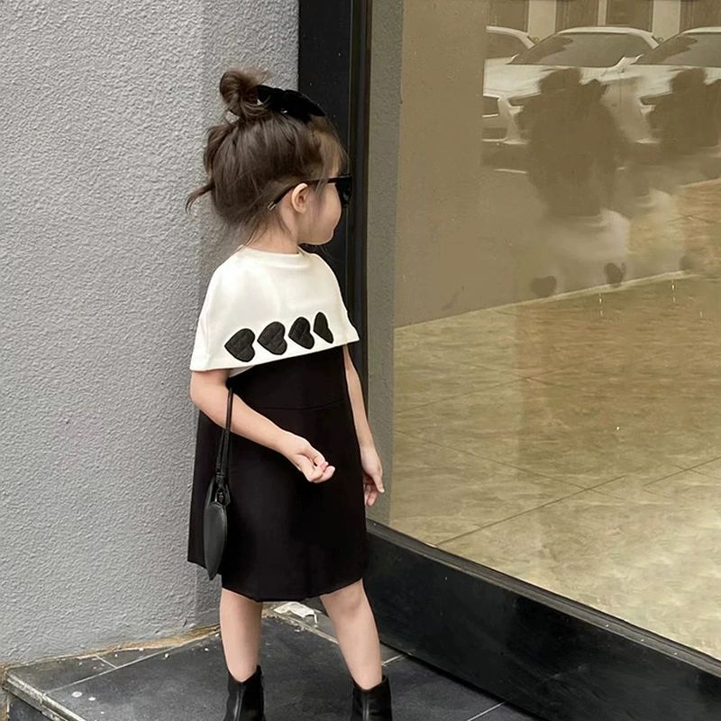 Girls 2023 mùa hè phong cách mới sang trọng phong cách người nổi tiếng váy cô gái yêu áo choàng vest váy phù hợp với