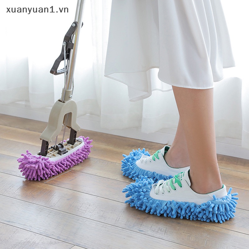 Set 2 Đôi Giày Bông Lau Sàn Tiện Lợi