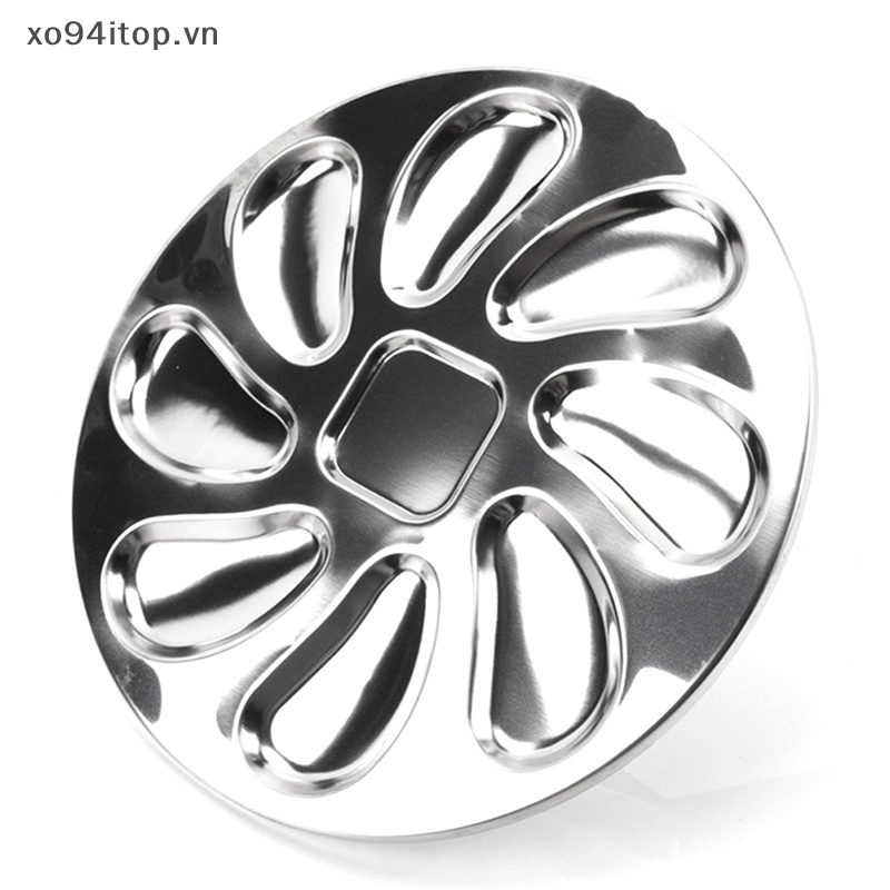 Đĩa Đựng Thức Ăn 8 Ngăn Bằng Thép Không Gỉ