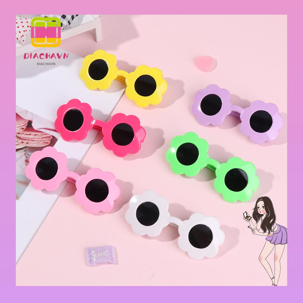 Mắt Kính Hình Hoa Hướng Dương Nhiều Màu Dễ Thương Dành Cho Búp Bê