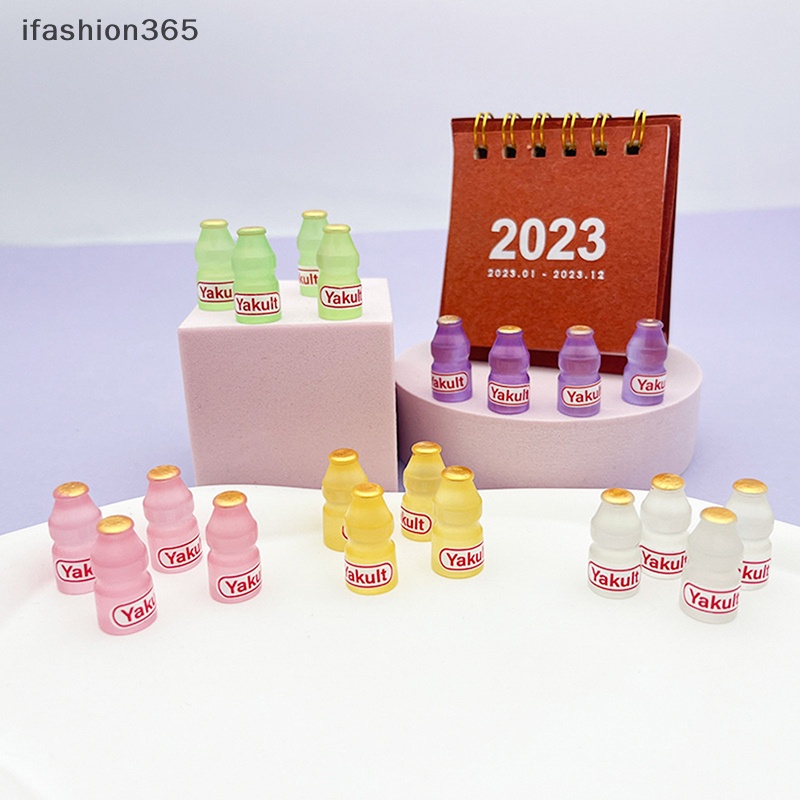 Set 2 Bình Nước Mini Bằng Nhựa Resin Màu Dạ Quang Gắn Bảng Điều Khiển Xe Hơi Đồ Chơi Ifashion ifashion365