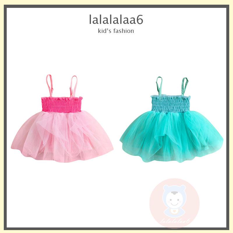 Đầm Công Chúa Dáng Chữ A Không Tay Màu Trơn Xinh Xắn Cho Bé Gái LAA6