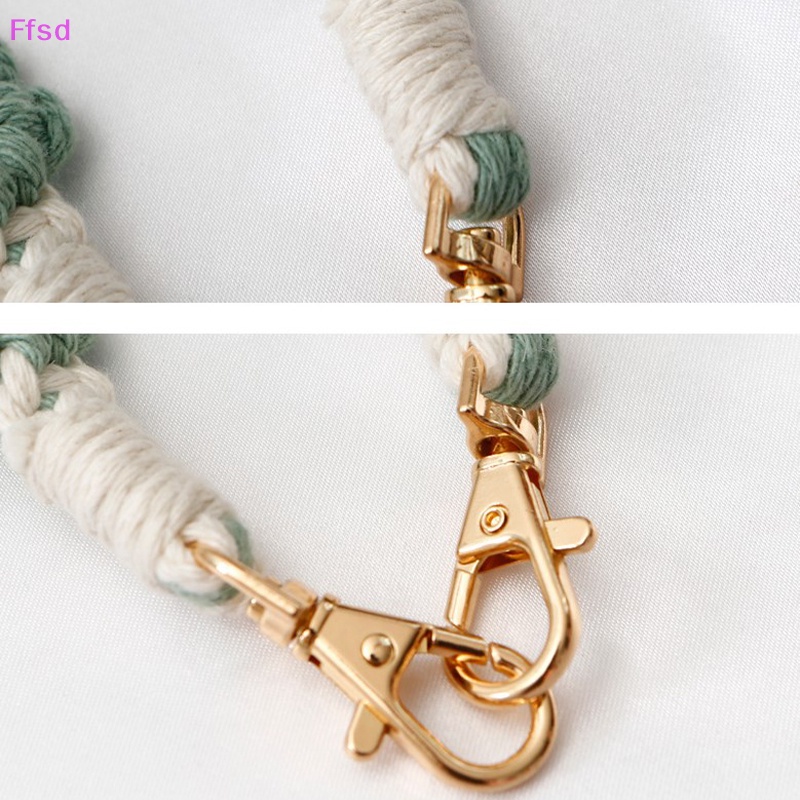 {Ffsd} 1 Cái Móc Điện Thoại Di Động Dạng Túi Đeo Chéo Dây Bện Đính Hoa Cúc Nhỏ Làm Thủ Công Mùa Hè Hàng Mới * Bán Chạy