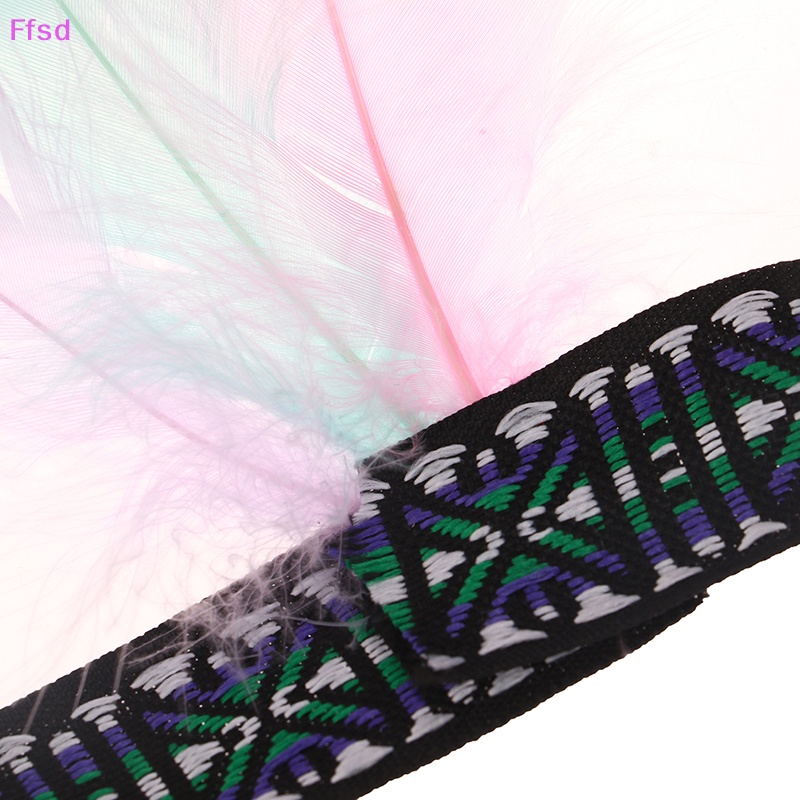 {Ffsd} Băng Đô Cài Tóc Đính Lông Vũ Nhiều Màu Sắc Thời Trang Sáng Tạo Làm Bằng Thủ Công Dành Cho Biểu Diễn