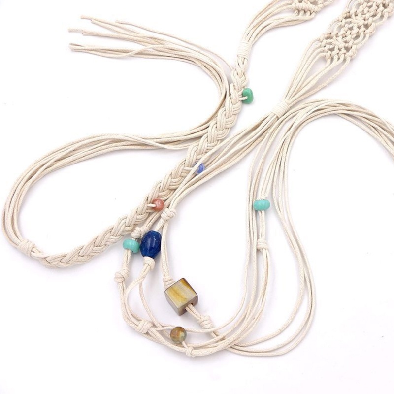 Thắt Lưng Bện Dây Thắt Nút Nhiều Màu Sắc Tùy Chỉnh Phong Cách Bohemian Cổ Điển Cho Nữ