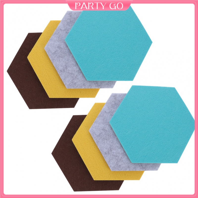 Set 8 Bảng Ghi Chú Dán Tường Hình Lục Giác