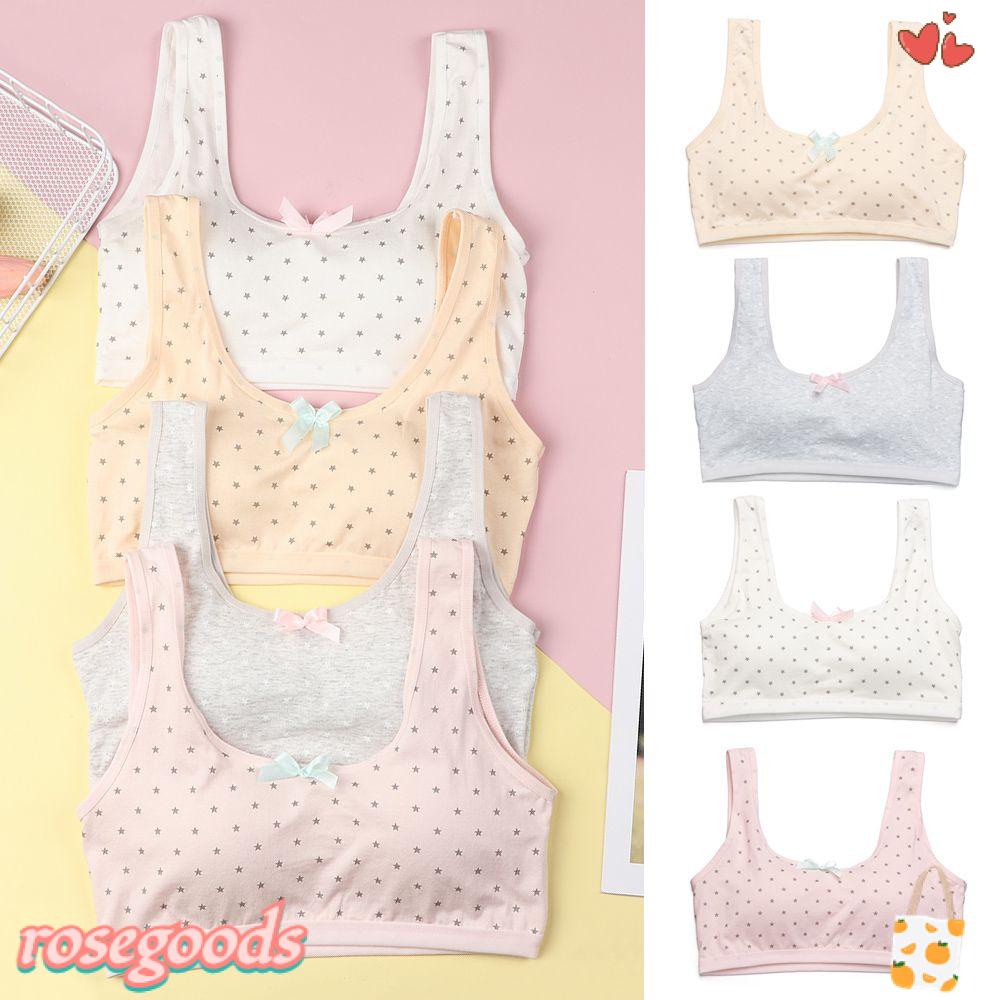 Áo Lót Sát Nách Vải Cotton Thiết Kế Dễ Thương Cho Bé Gái