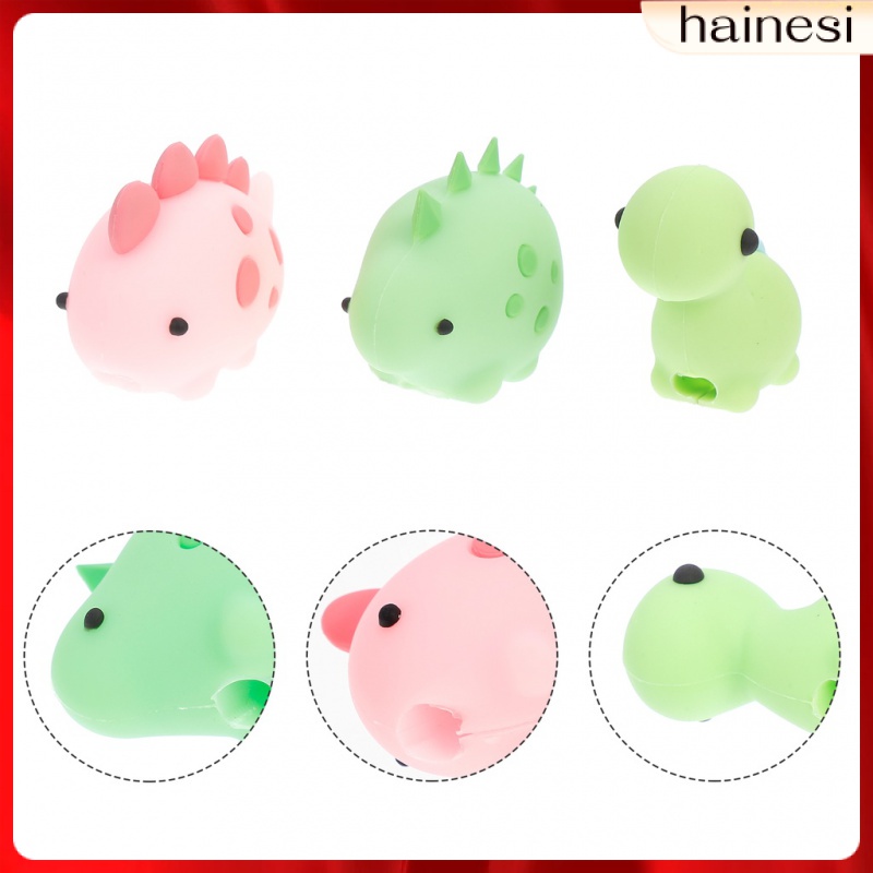 Set 3 Phụ Kiện Bảo Vệ Dây Cáp Sạc Bằng Silicon Hình Thú Dễ Thương