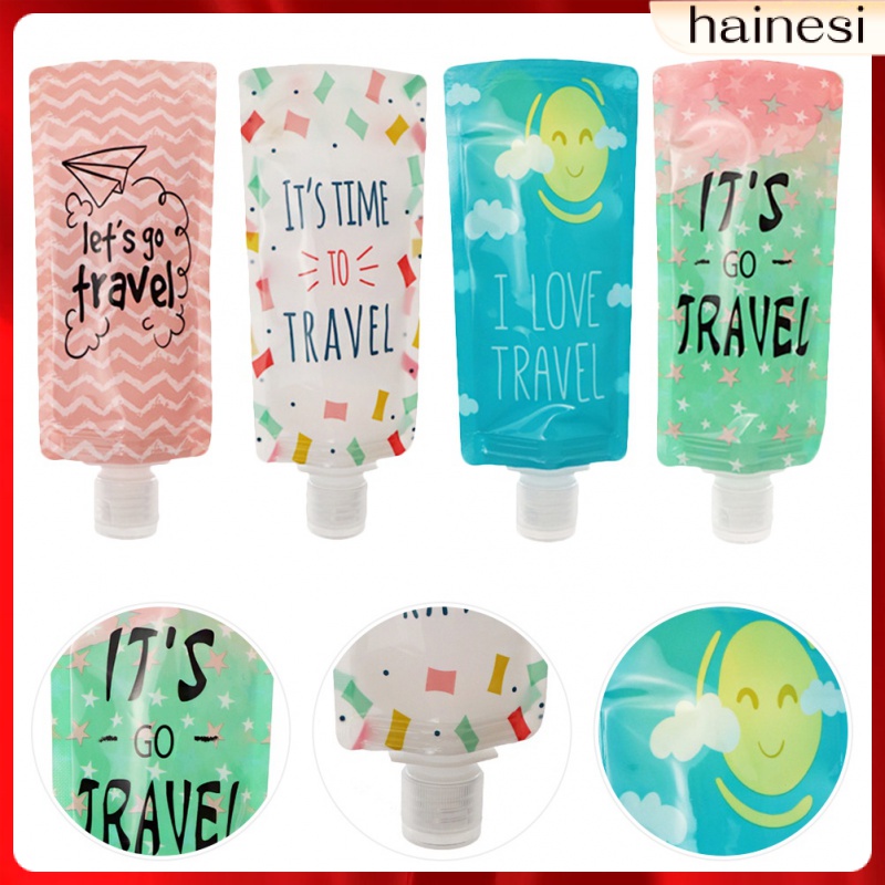 Set 4 Chai Rỗng Đựng Dung Dịch Chống Rò Rỉ Tiện Dụng Khi Đi Du Lịch