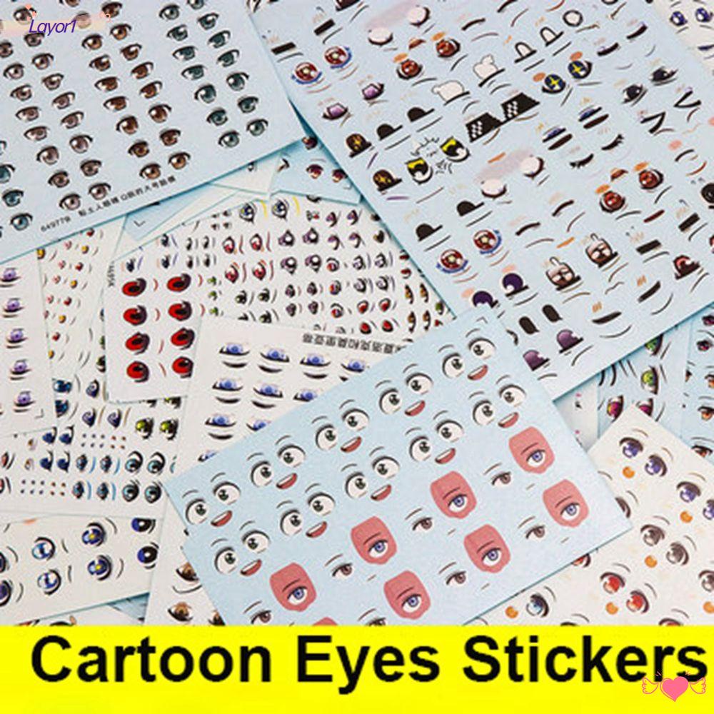 1 Tấm Nhãn Dán Dễ Thương Chất Lượng Cao DIY Đồ Chơi Giáo Dục Cho Búp Bê LAYOR1