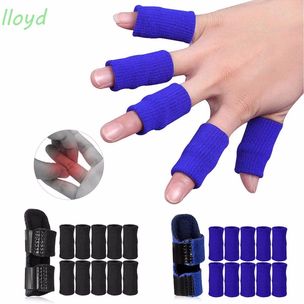 Bộ 11 Miếng Nẹp Ngón Tay Dệt Kim Co Giãn Bảo Vệ Giảm Đau Điều Chỉnh Được