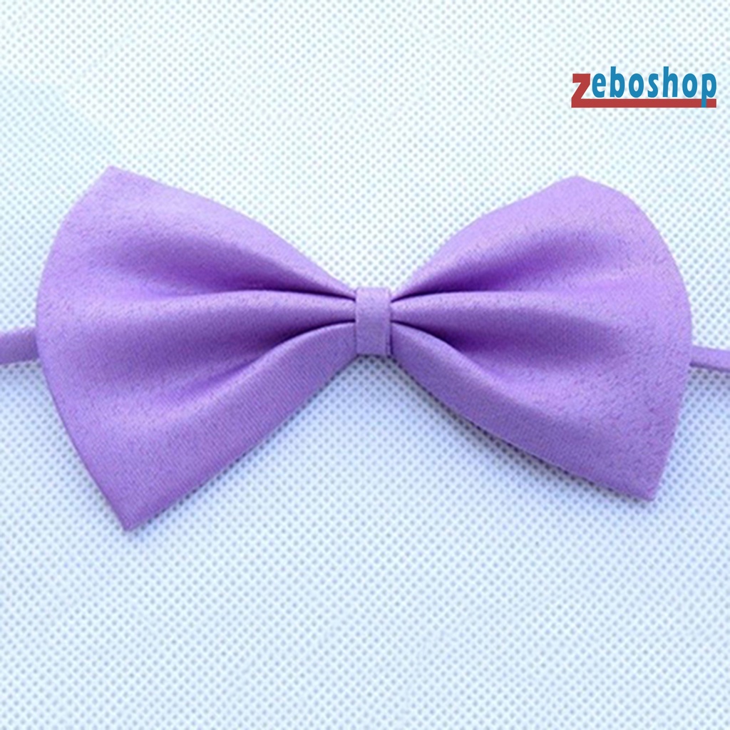 Cà Vạt Nơ Nylon Màu Trơn Dễ Thương Có Thể Điều Chỉnh Dành Cho Thú Cưng