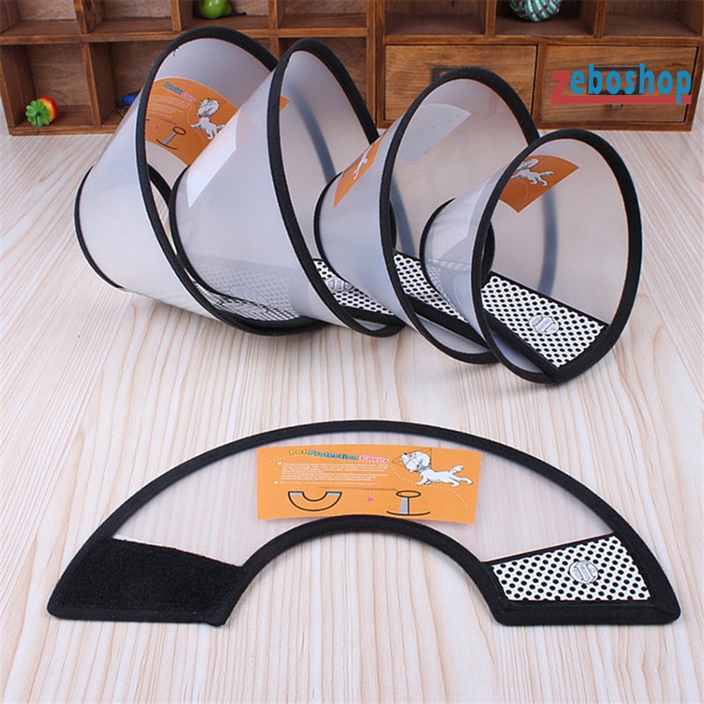 Vòng Cổ Bằng Nhựa Chống Liếm Có Thể Điều Chỉnh Bảo Vệ An Toàn Cho Thú Cưng