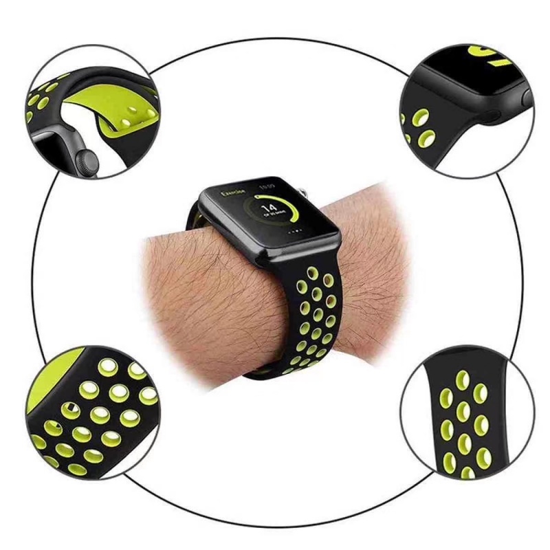Bộ 4 Dây Đeo Silicone Cho Đồng Hồ Thông Minh Apple Watch Ultra Series 8 7 6 se5 4 3 2 40mm 44mm 45mm 41mm 42 38mm 49mm
