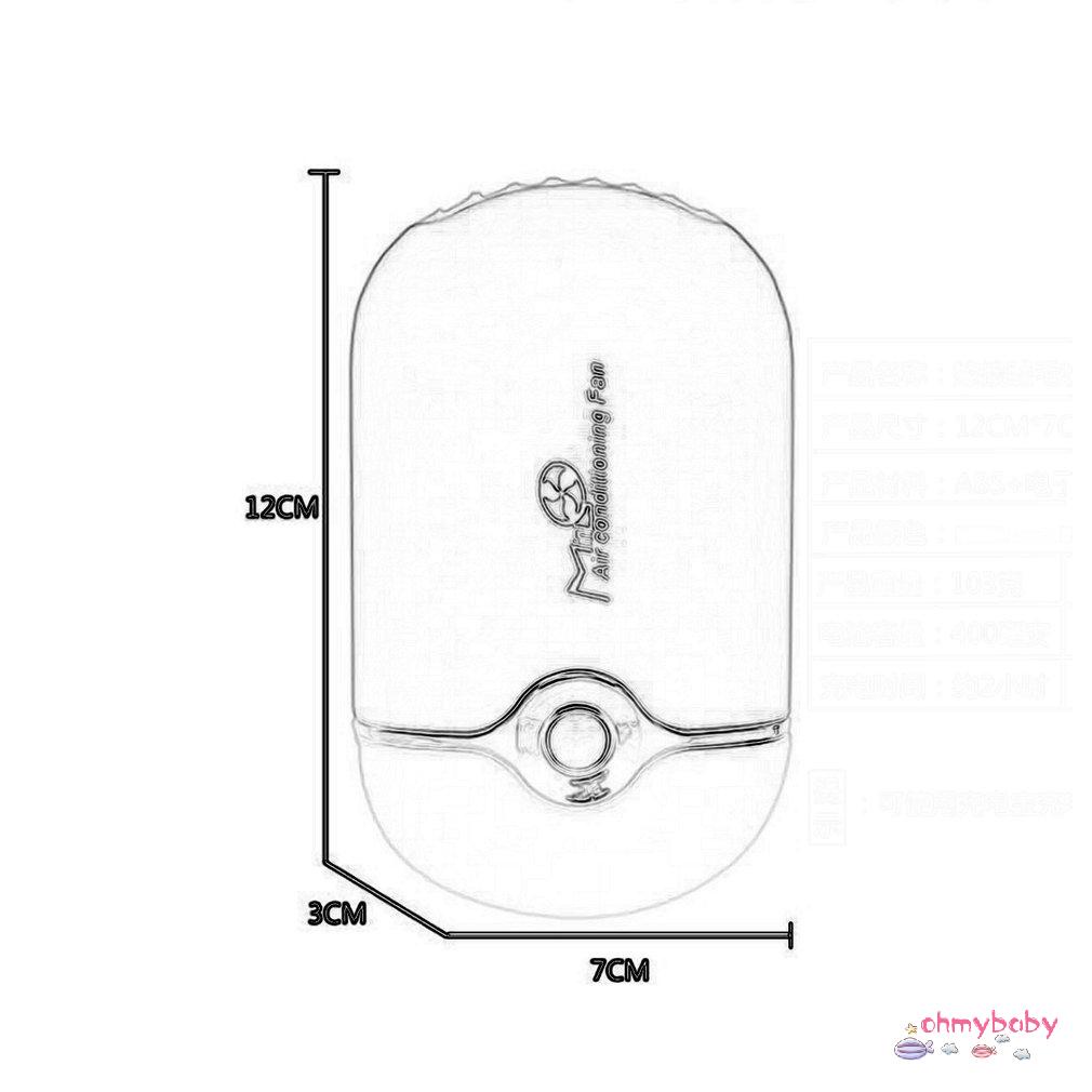 [Ready] Quạt làm khô USBless mát cầm tay có thể sạc lại không dùng điện để trồng &amp; ghép lông mi [Z/6]