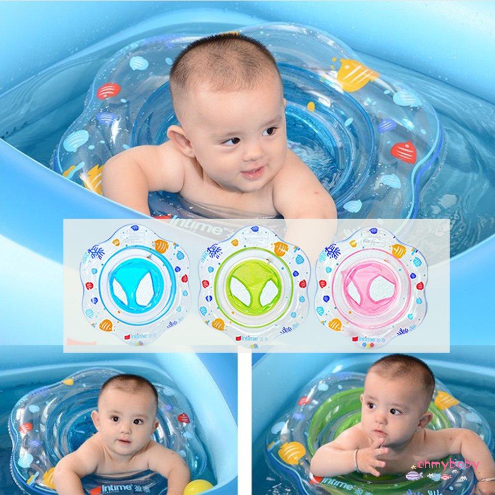 [Ready] Bơi Vòng Bơm Hơi Di Động Thân Thiện Với Môi Trường Trẻ Sơ Sinh Mịn Nách Cổ Áo Phao Cứu [Z/6]