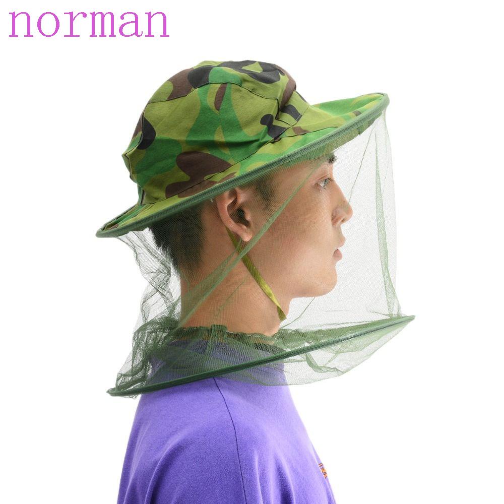 Norman Mũ Câu Cá Có Màng Bảo Vệ Mặt Chống Ong Đốt Tiện Dụng