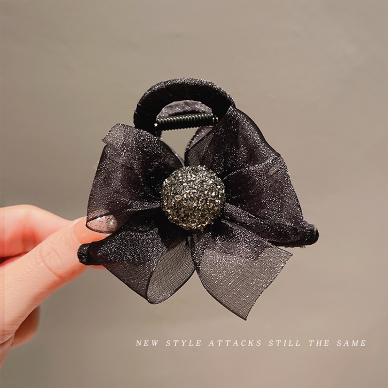 Kẹp Tóc Lưới Đính Nơ Thời Trang Mùa Hè Mới Cho Nữ