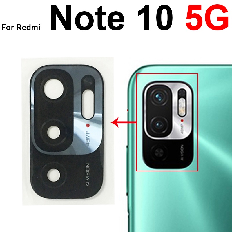 Thấu Kính Camera Sau Chính Kèm Miếng Dán Thay Thế Chuyên Dụng Dành Cho Xiaomi Redmi 10 Note 10 Pro Max Note 10S 10T 10 5G