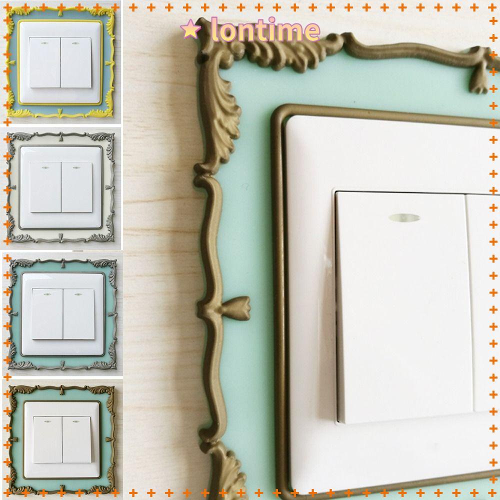 Miếng Dán Công Tắc Đèn Hình Hoa Hồng Bằng Silicon Mềm