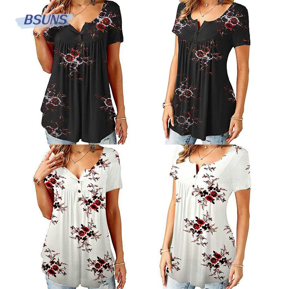 Áo Thun Tay Ngắn Dáng Rộng Plus Size Cho Nữ