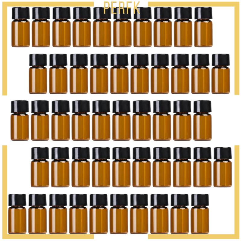 [Perfk] 50 Chai Thủy Tinh Mini Bền Bỉ Có Thể Nạp Lại Cho Mẫu Thử Nước Hoa