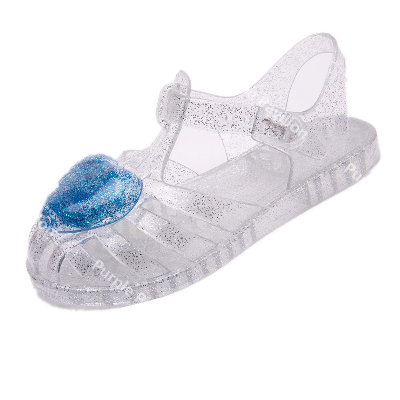 ✿Hàng Có Sẵn! Hộp Đựng Tai Nghe✿ Xăng đan Đế Mềm Họa Tiết Trái Tim Hoạt Hình Xinh Xắn Dành Cho Bé Gái