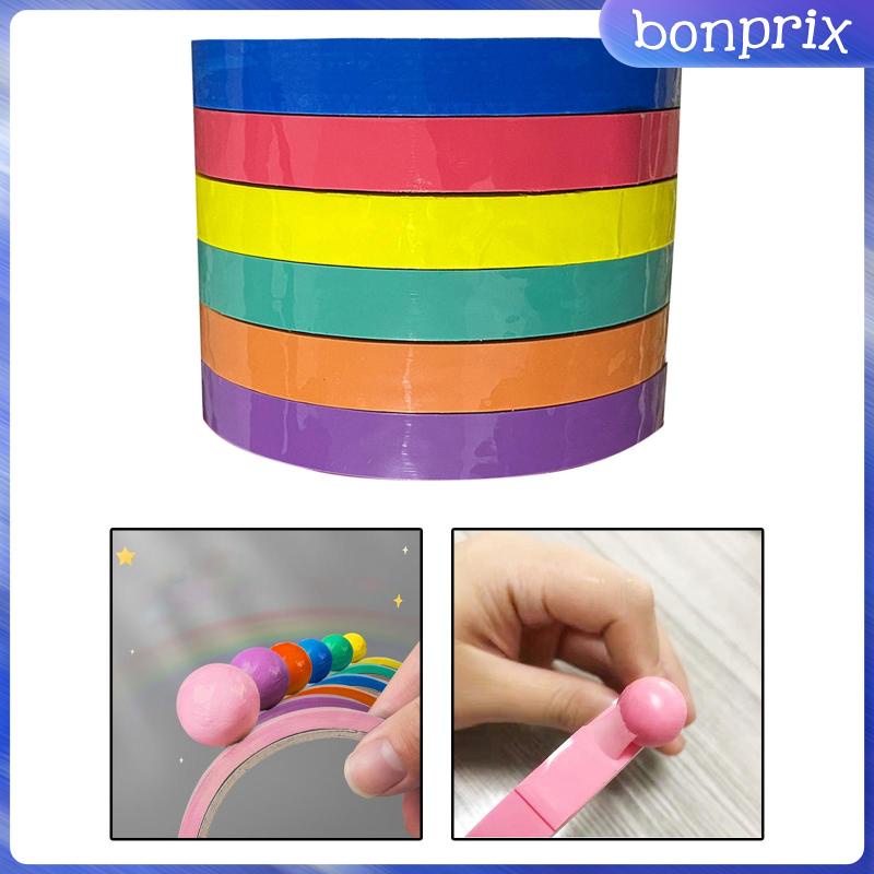 Set 6 Cuộn Băng Dính Màu Sắc Kẹo Ngọt Dành Cho Trẻ Em DIY