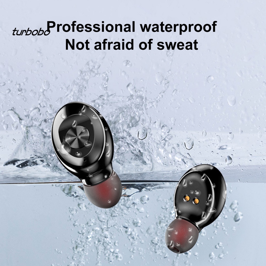 1 Set Tai Nghe Nhét Tai Không Dây Bluetooth Tiết Kiệm Năng Lượng Hiển Thị LED Kỹ Thuật Số ABS