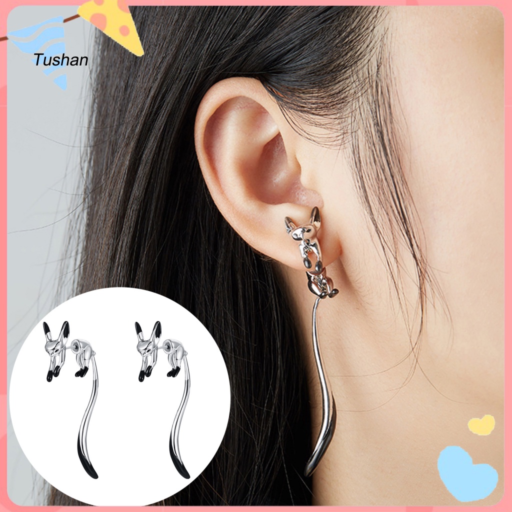 1 Đôi Bông Tai Hình Chú Cáo Nhỏ Dễ Thương Dành Cho Nữ