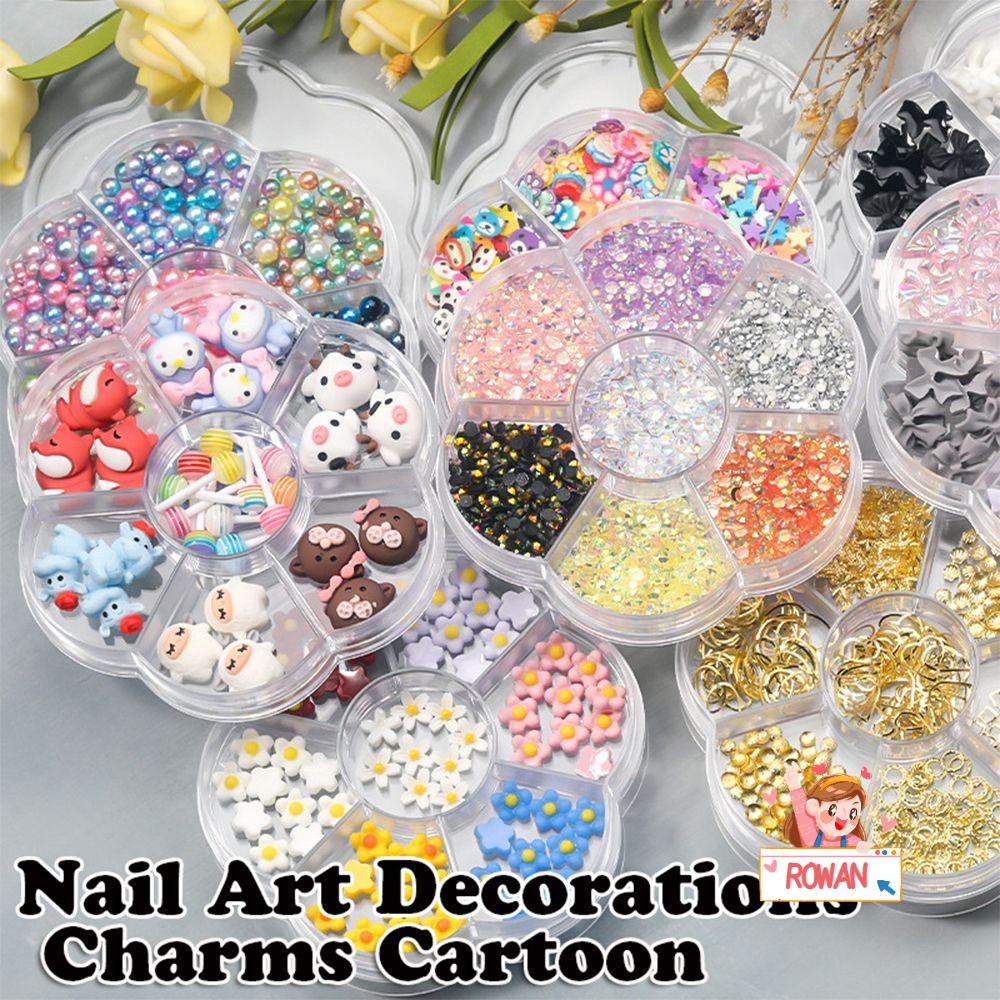 Bộ Dụng Cụ Trang Trí Móng Tay Nghệ Thuật 3D Mini Xinh Xắn|Kẹo Mút Ngọc Trai Dễ Thương