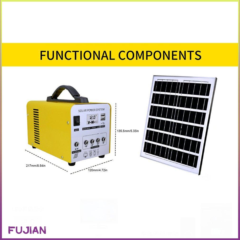 Solar Power System Household Emergency Mobile Energy Storage Supply Portable Components