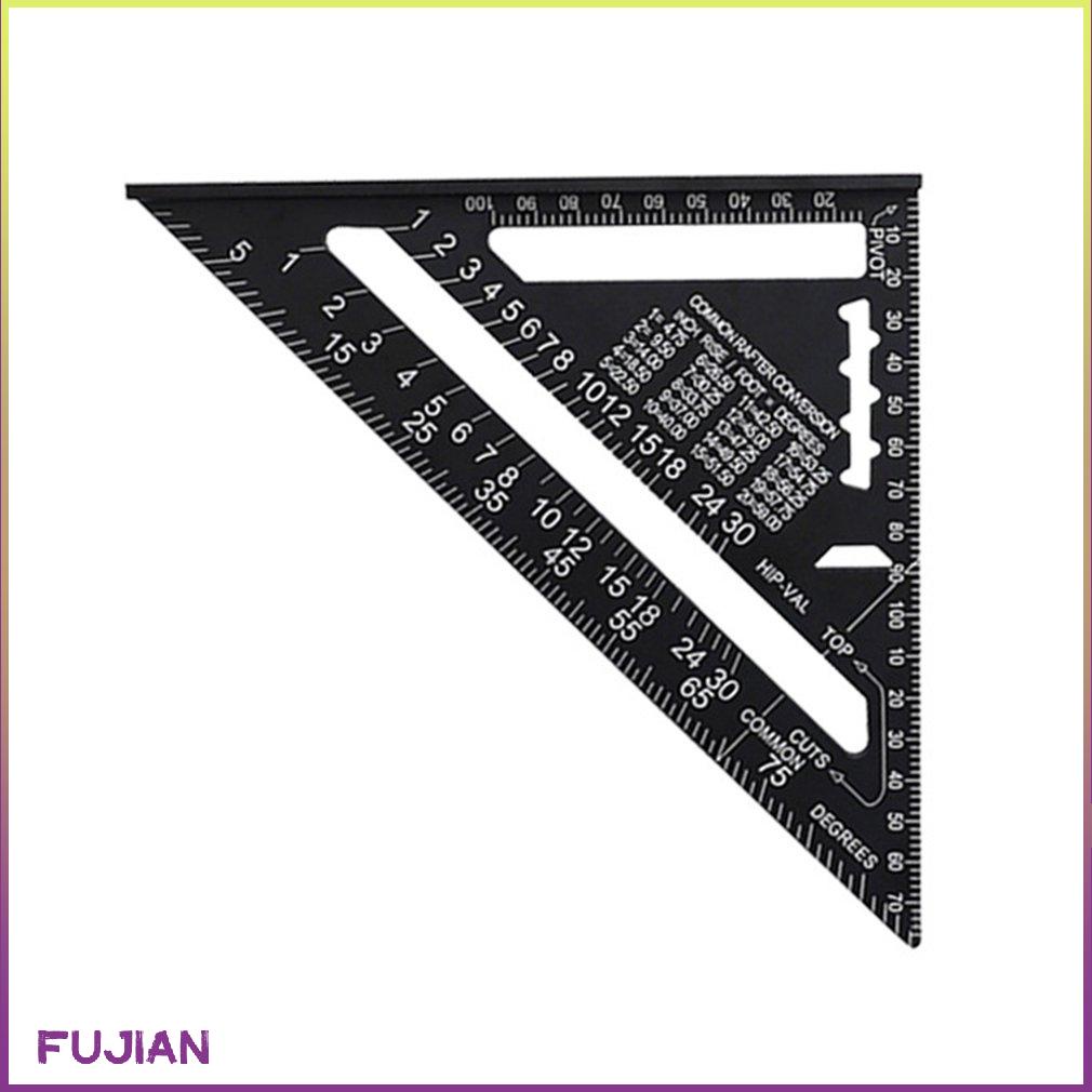 Angle Ruler Metric Aluminum Alloy Triangular Measuring Woodwork Speed Square Triangle Protractor [B/11]
